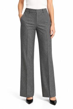 Hobbs London UK 16 US 12 Gray Wool Cashmere Tailored Wide Leg Trousers